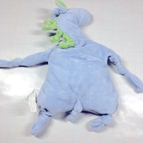 Carter's Infant Soft Touch Toy Sky Blue Stuffed Animals Baby Dragon - Picture 2 of 11